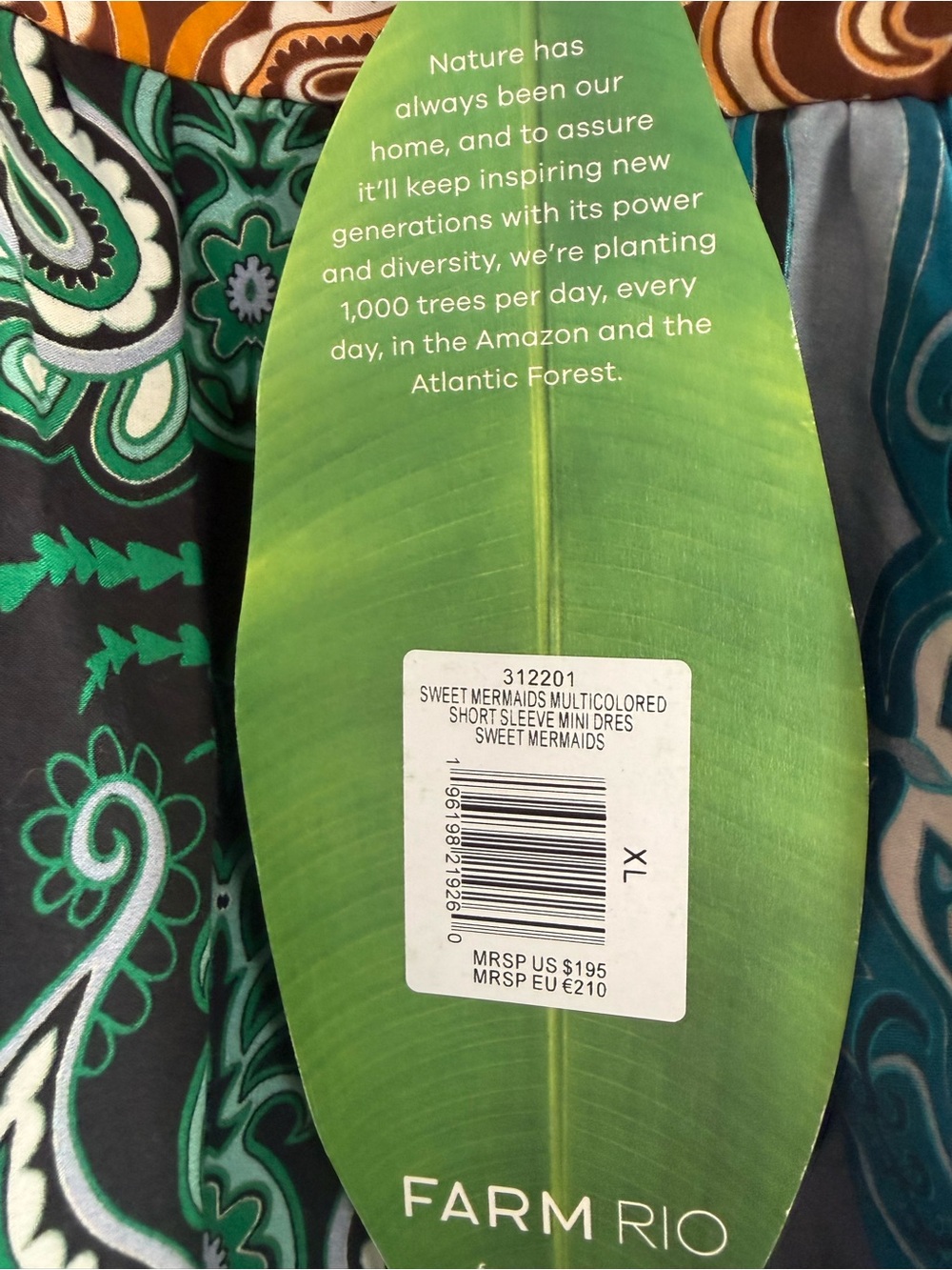 Farm Rio Bandana Print Mini Dress, XL, NWT - Picture 9 of 9